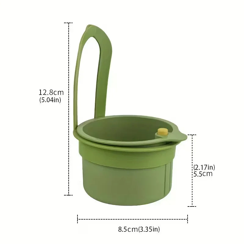 Press - Type Drain Basket: Food Strainer & Sink
