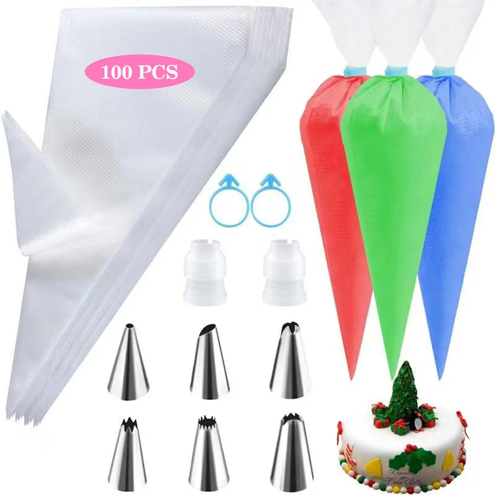 Silicone Piping Bags and Tips Set Cake DIY