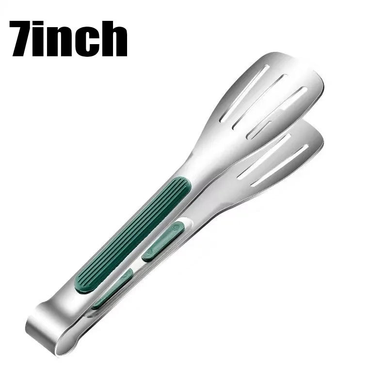 Non Slip Stainless Steel Food Tongs