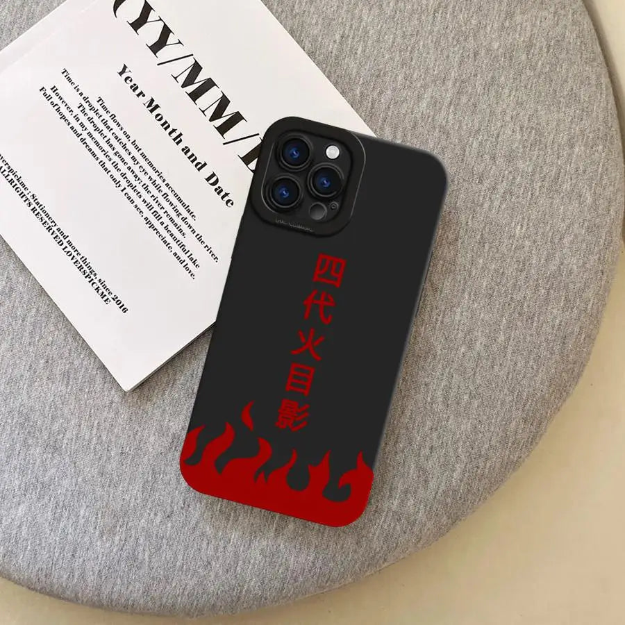 N - arutoS Namikazes LOGO Soft TPU Case for iPhone