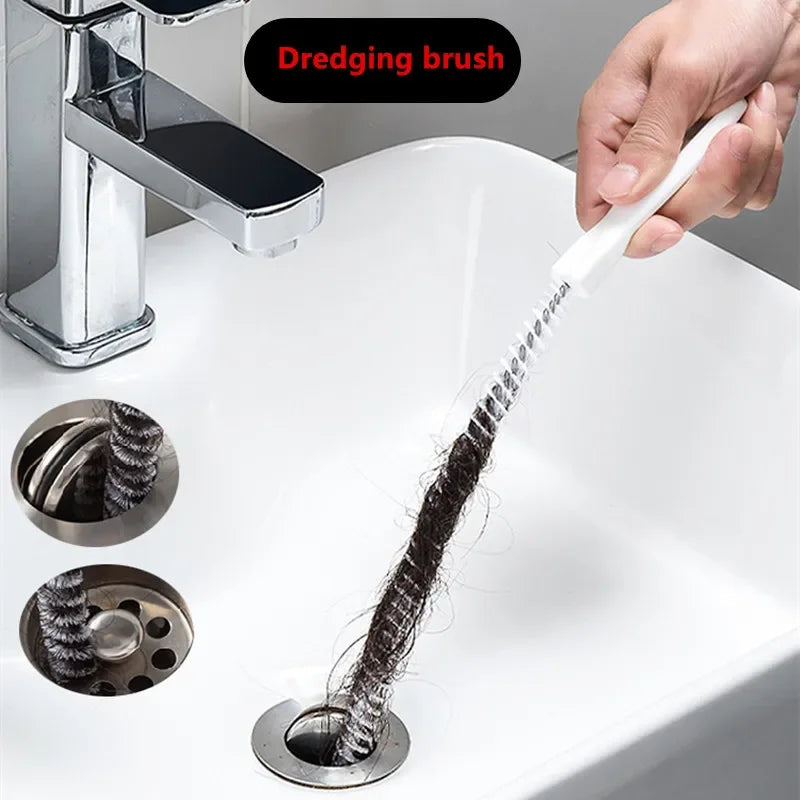 Pipe Dredging Brush Bathroom Hair Sewer Sink