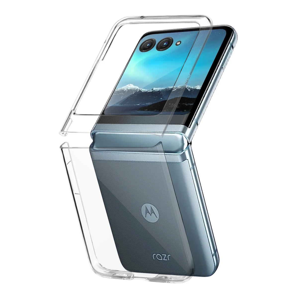 Clear Hard Case for MOTOROLA MOTO RAZR 70 2026 40