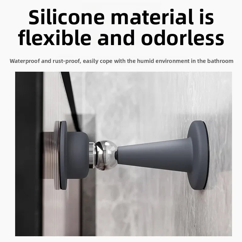 No - Drill Door Stopper for Room Bedroom Door Fixed