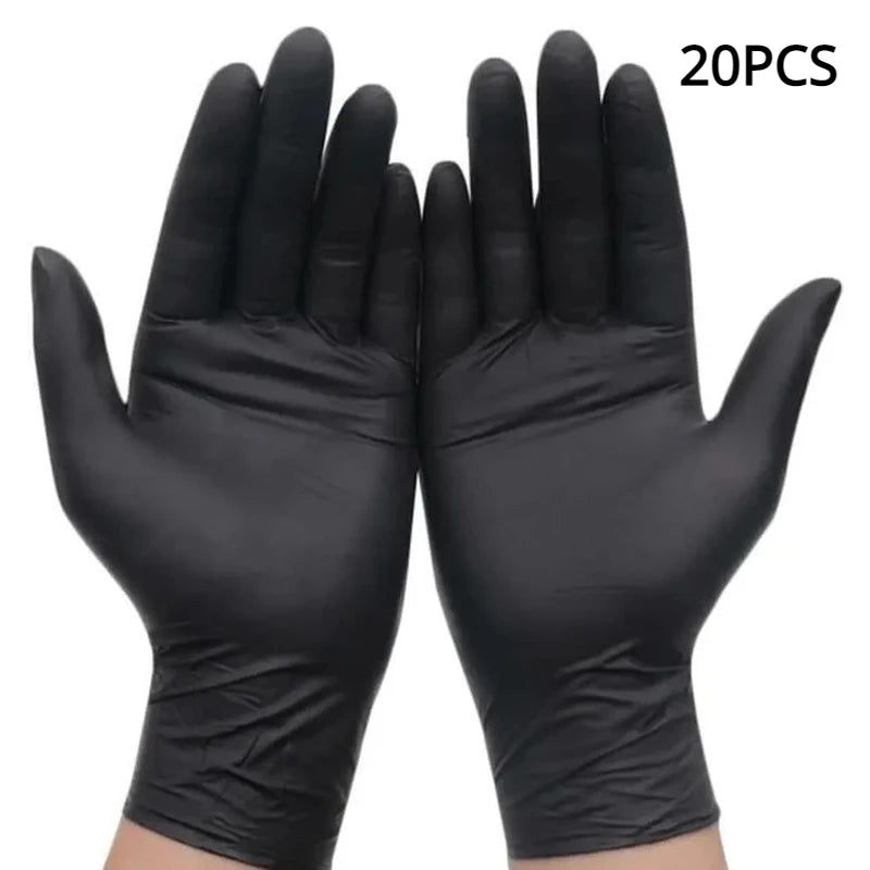 Disposable Black Nitrile Gloves Latex Free
