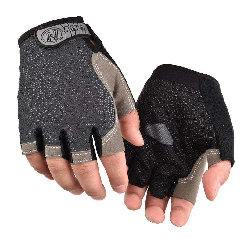 Men Cycling Bicycle Gloves Half Finger Gym Gloves