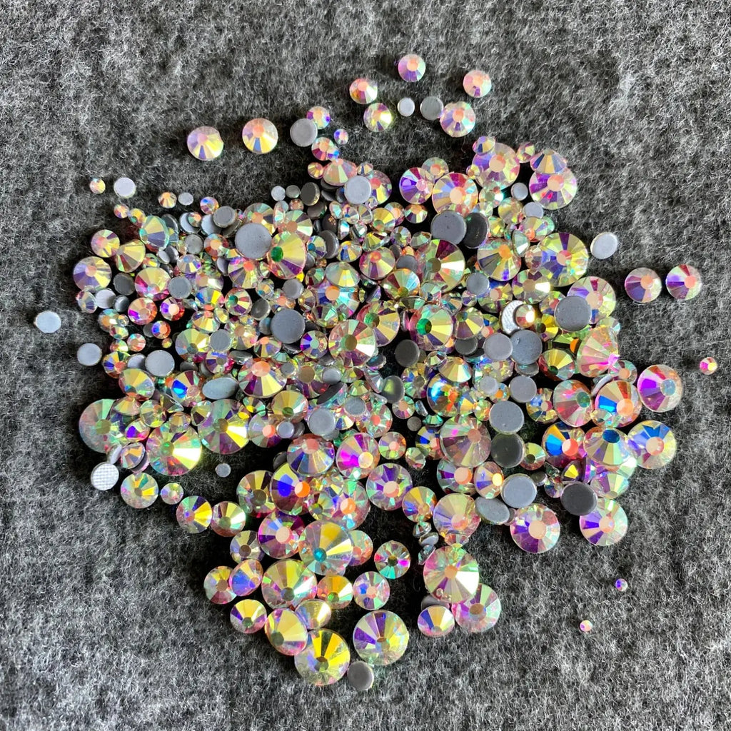 Crystal Clear AB Hotfix Rhinestones Glass Strass