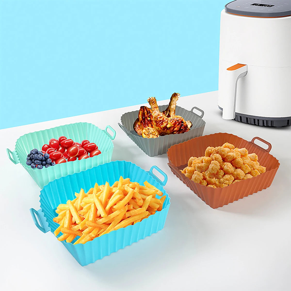 Moule en silicone pour friteuse à air, Panier de friteuse à air