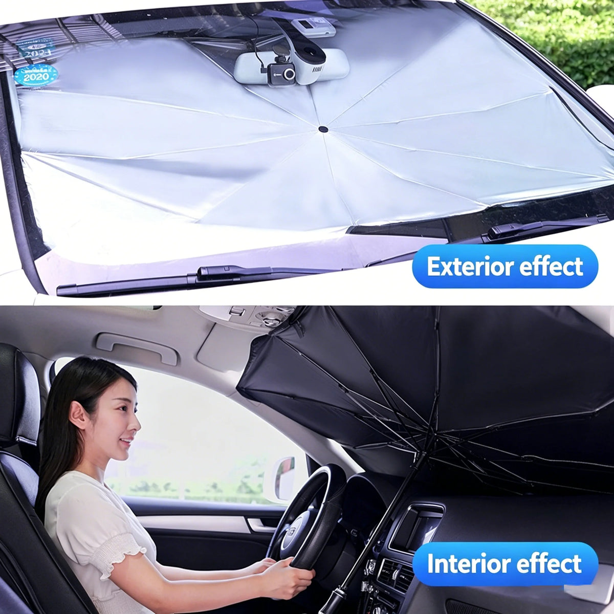 Car Windshield Sun Shade Umbrella Foldable