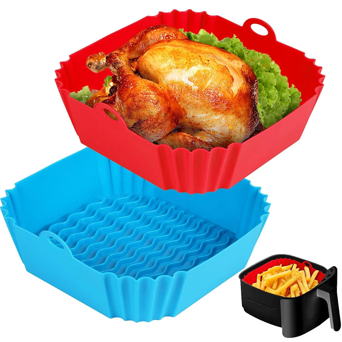 Moule en silicone pour friteuse à air, Panier de friteuse à air