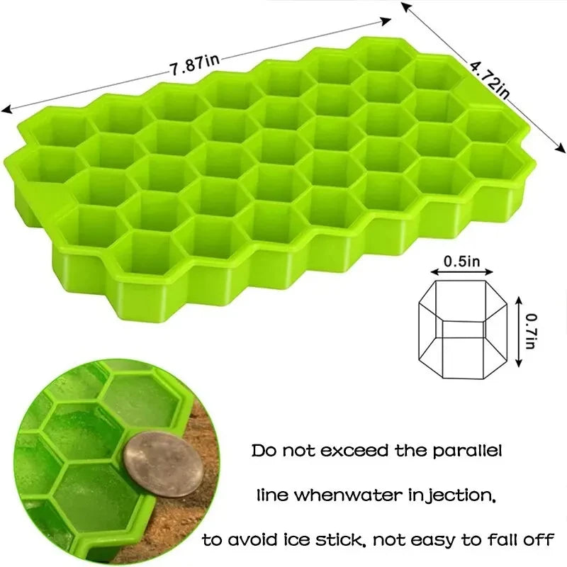 Honeycomb 37 Lattice Ice Cube Tray Maker