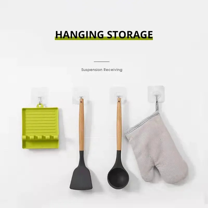 Étagères de Rangement pour Spatule de Cuisine et Couvercle de Pot
