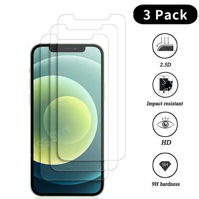 Tempered Glass for iPhone 11 12 13 14 15 Pro