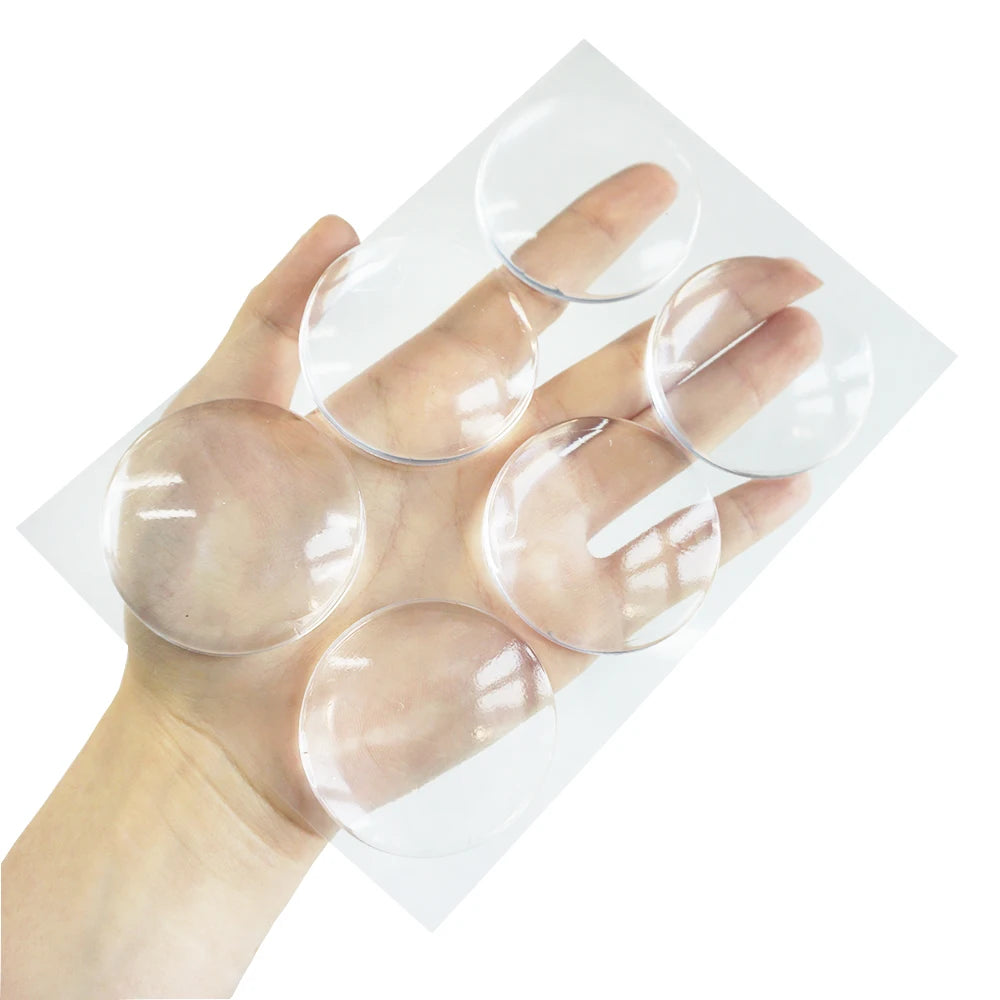 Ronde transparente en silicone souple antidérapante pour porte