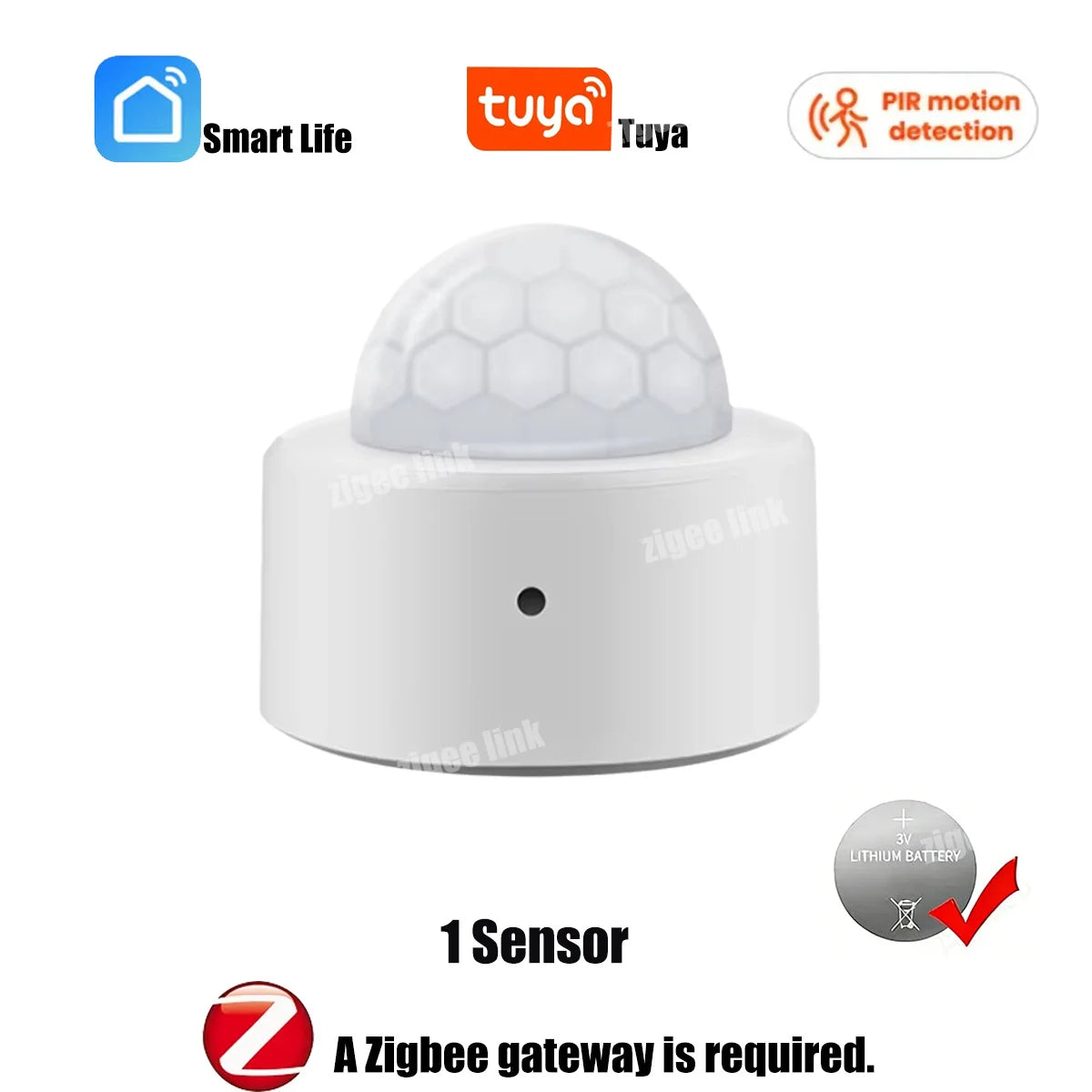 Zigbee3.0 Mini PIR Human Motion Sensor Wireless