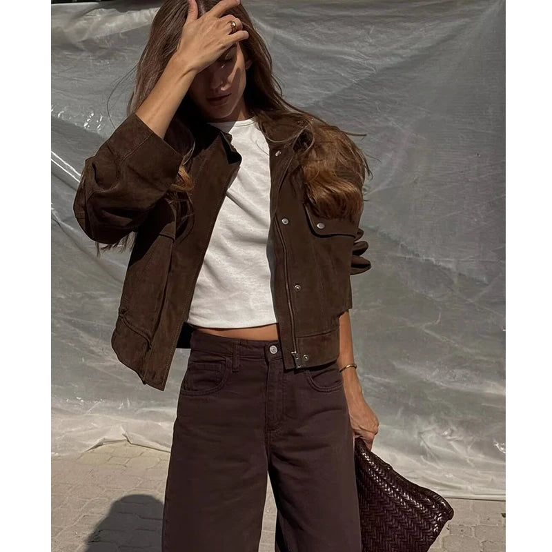Women's Autumn Jackets 2025 New Fashion Big Pocket