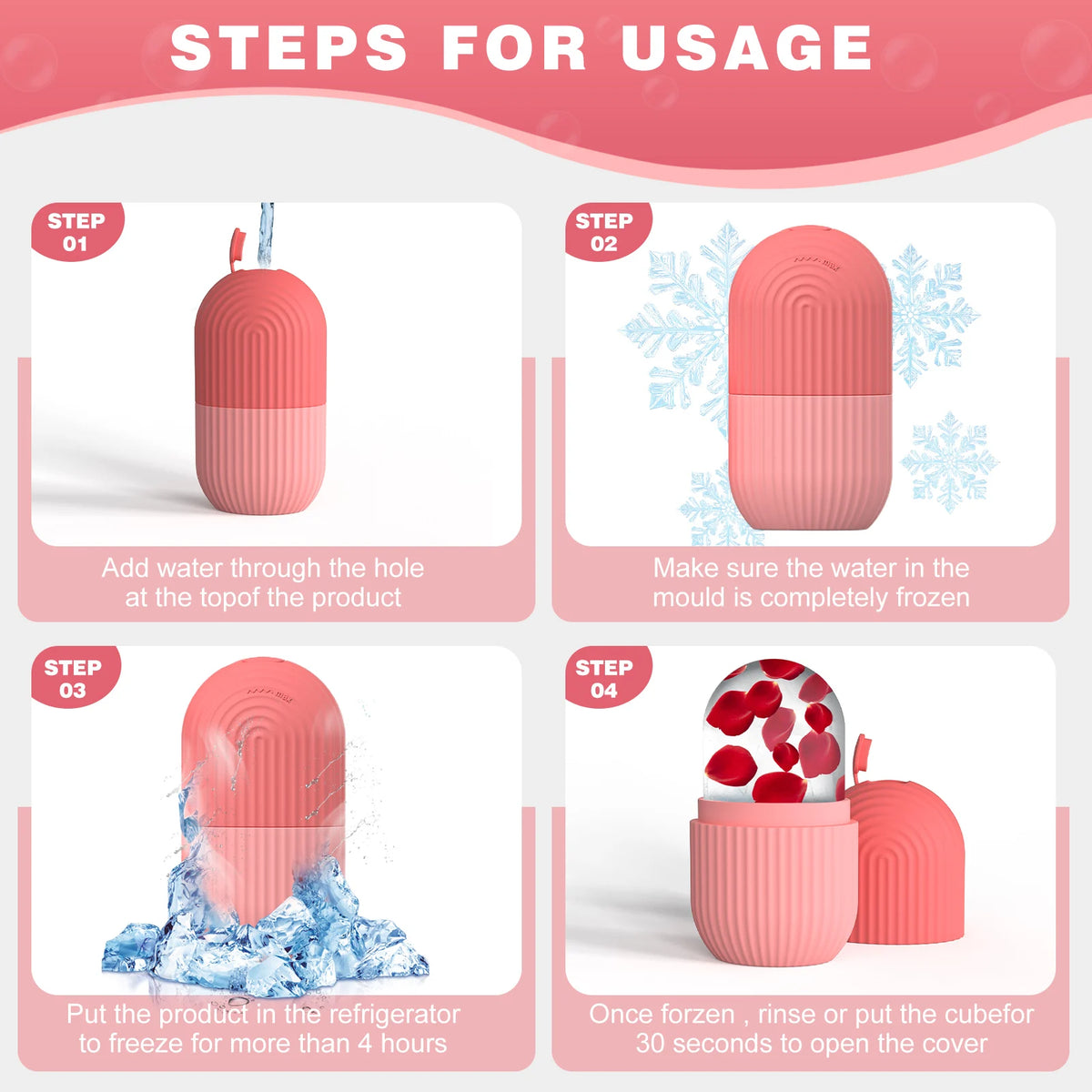 Silicone Face Ice Cube Mold for Beauty