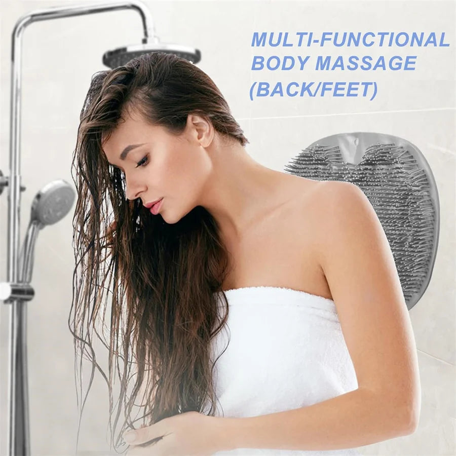 Shower Foot Scrubber Mat Back Washer Exfoliating