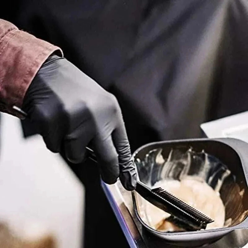 Black Nitrile Gloves Thickened