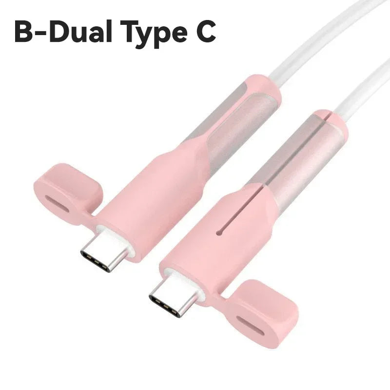 Soft Silicone Charger Cable Winder Protector USB