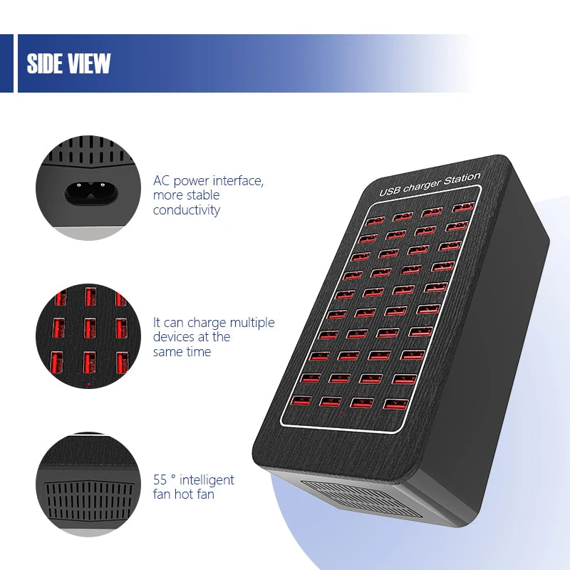 40 - Port USB Charging Station For a Variety of 9