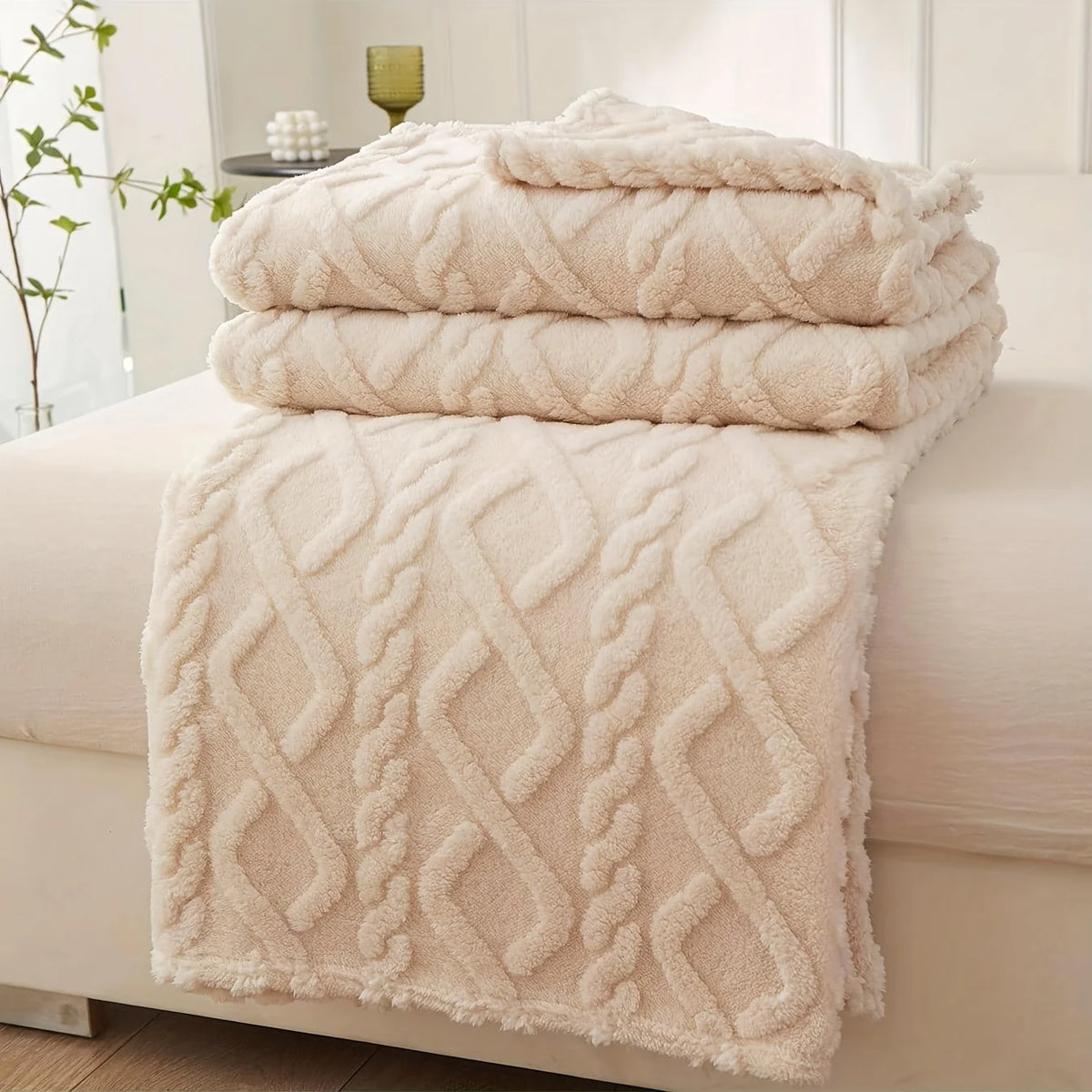 Single - Layer Coral Fleece Blanket