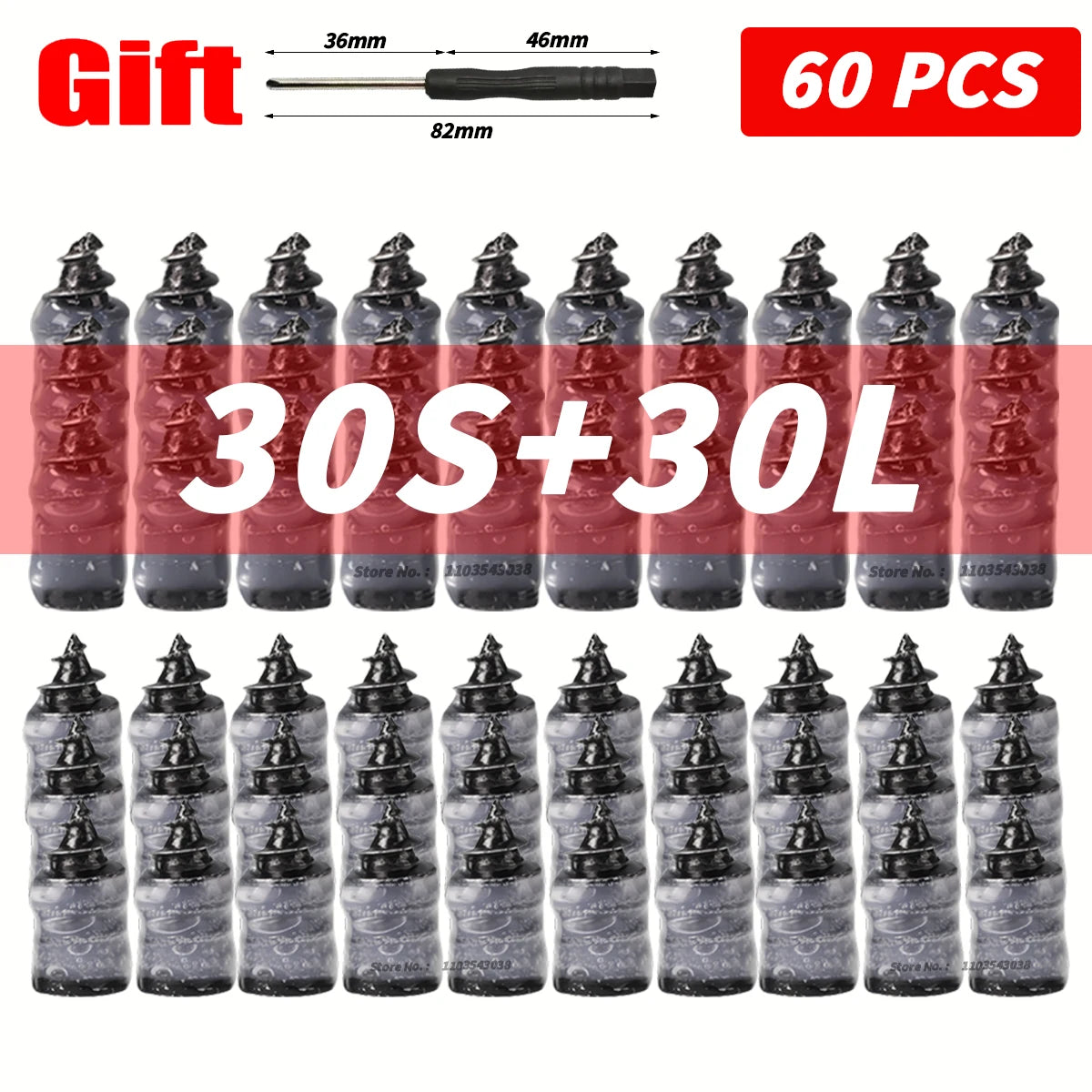 Car Tire Repair Nail Vacuum Tyre Screw Rubber