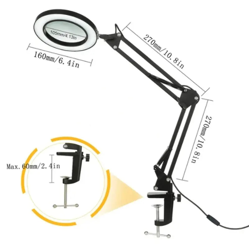 72LED 8X/10X NEW Illuminated Magnifier USB 3