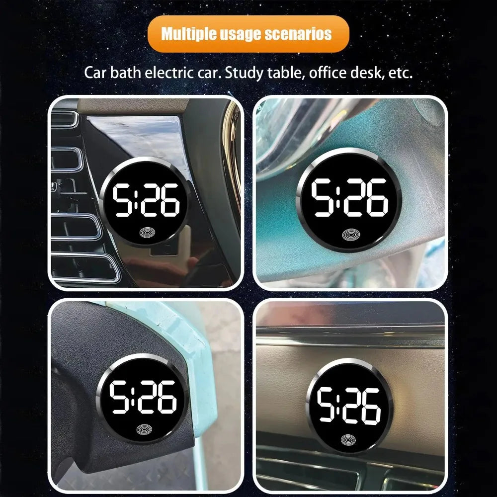 Fashionable Car LED Clock Touch - Control Dashboard