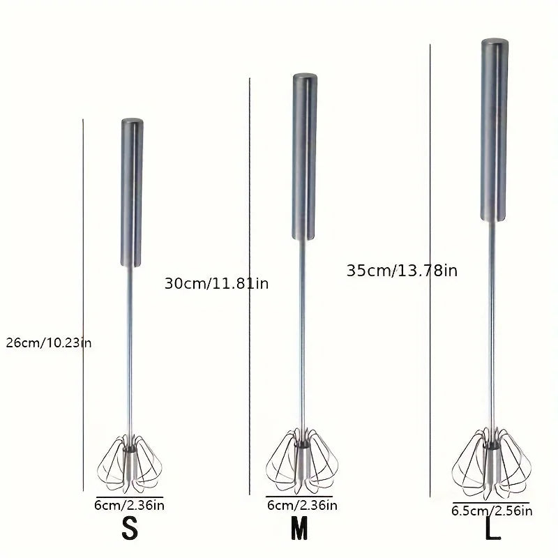 Stainless Steel Egg Beater Durable Semi - Automatic