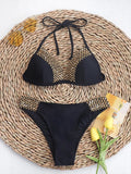 Push Up Bikinis Femme Taille Haute Maillot De Bain Sexy