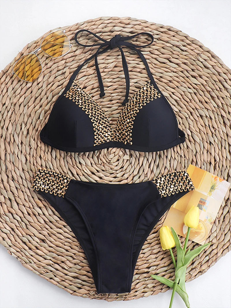 Push Up Bikinis Women High Waist Swimwear Sexy
