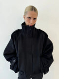 Women's Double Breasted Wool Short Coat