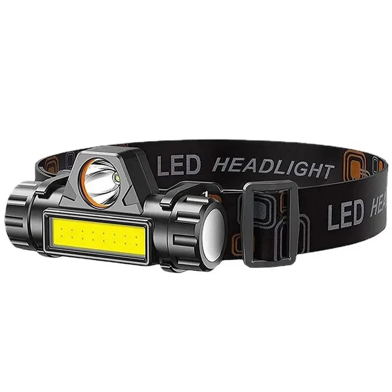 Rechargeable COB LED USB Headlamp Strong Magnetic