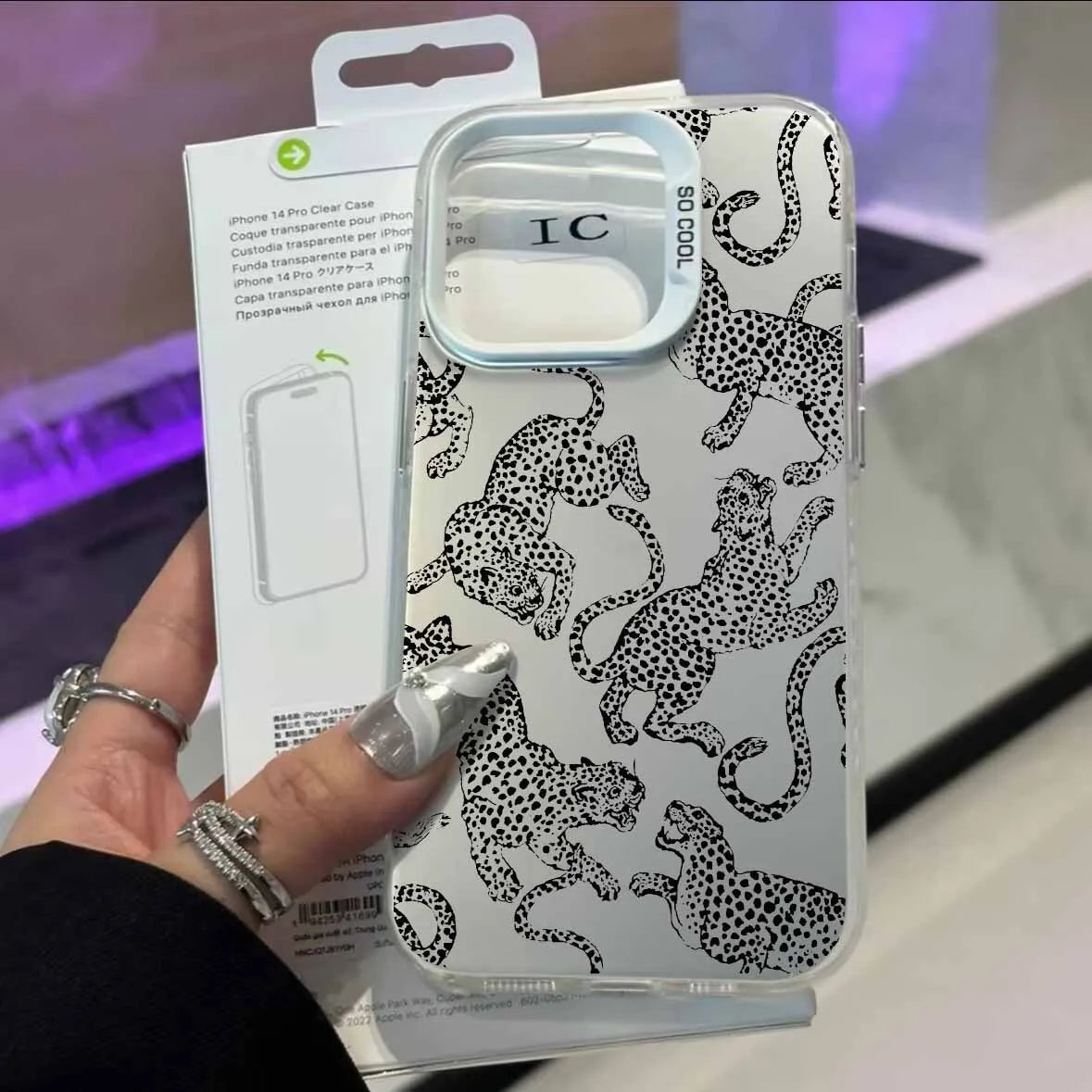 Cool Black And Pink Leopard Print Case For Honor