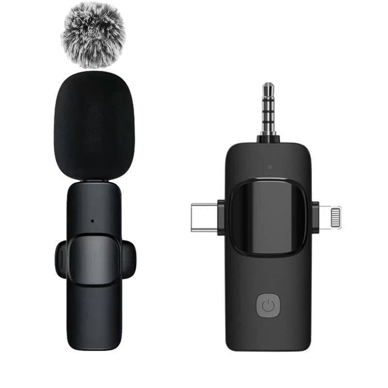 Basix Wireless Lavalier Microphone Audio Recording Mini