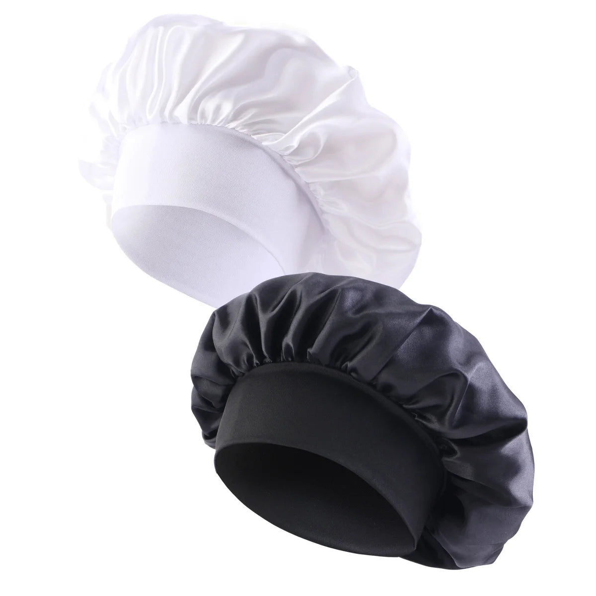New Satin Wide Brim Nightcap Silky Bonnet Hair