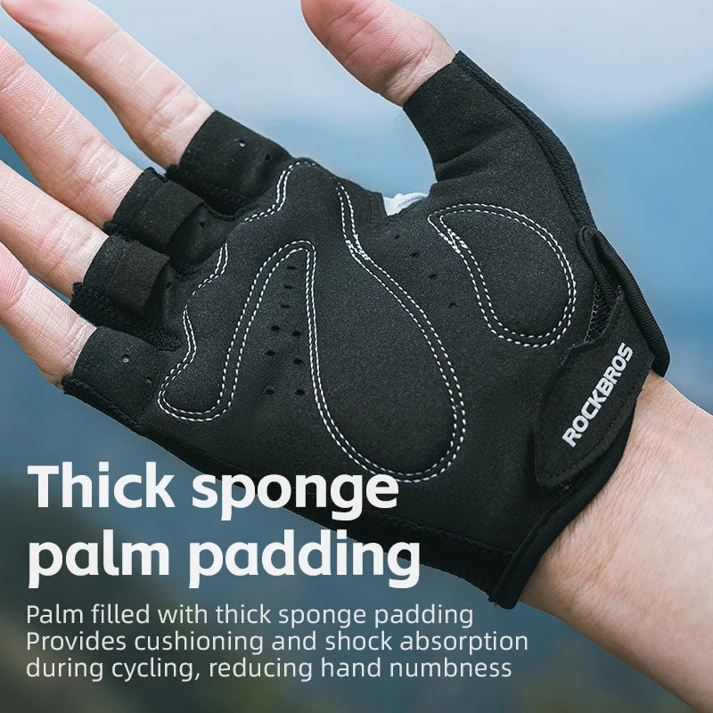 ROCKBROS Bike Gloves Half Finger Summer