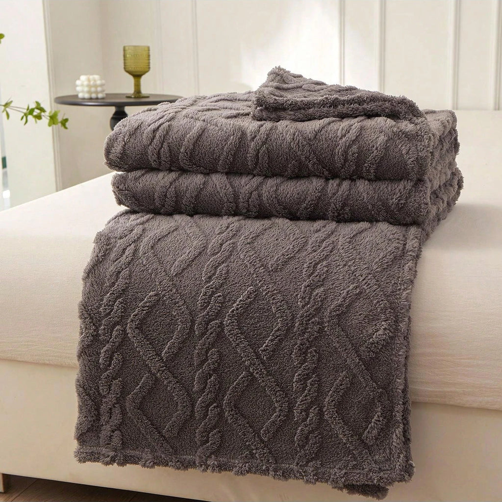 Single - Layer Coral Fleece Blanket