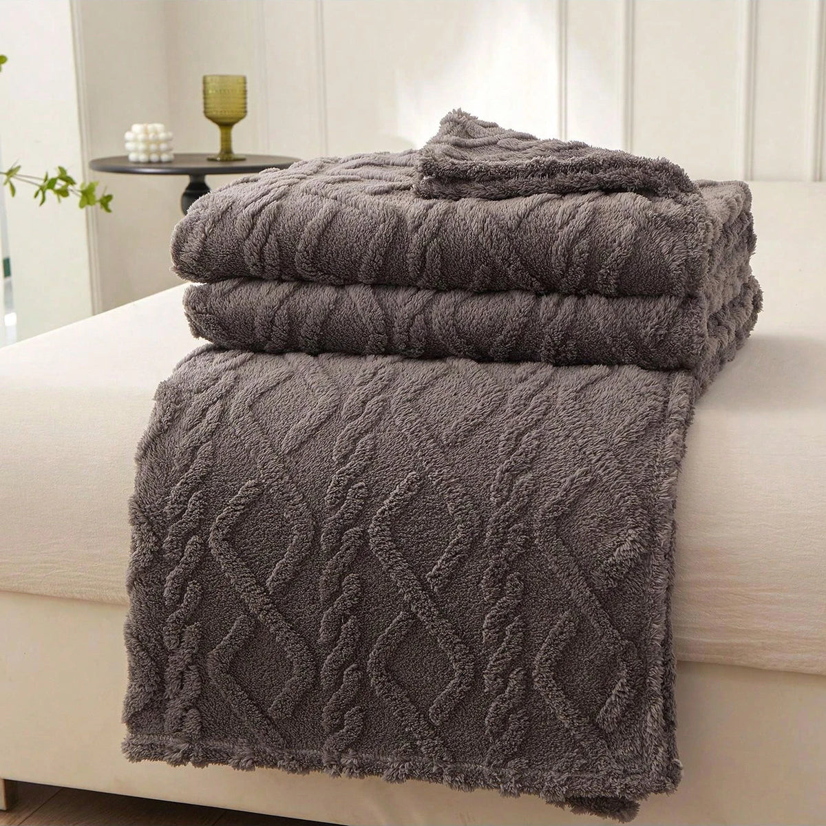 Single - Layer Coral Fleece Blanket