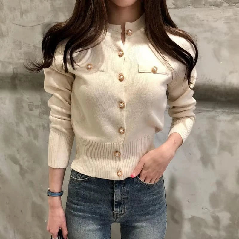 2026 Autumn Long Sleeve Fashion Women Cardigans Sweater