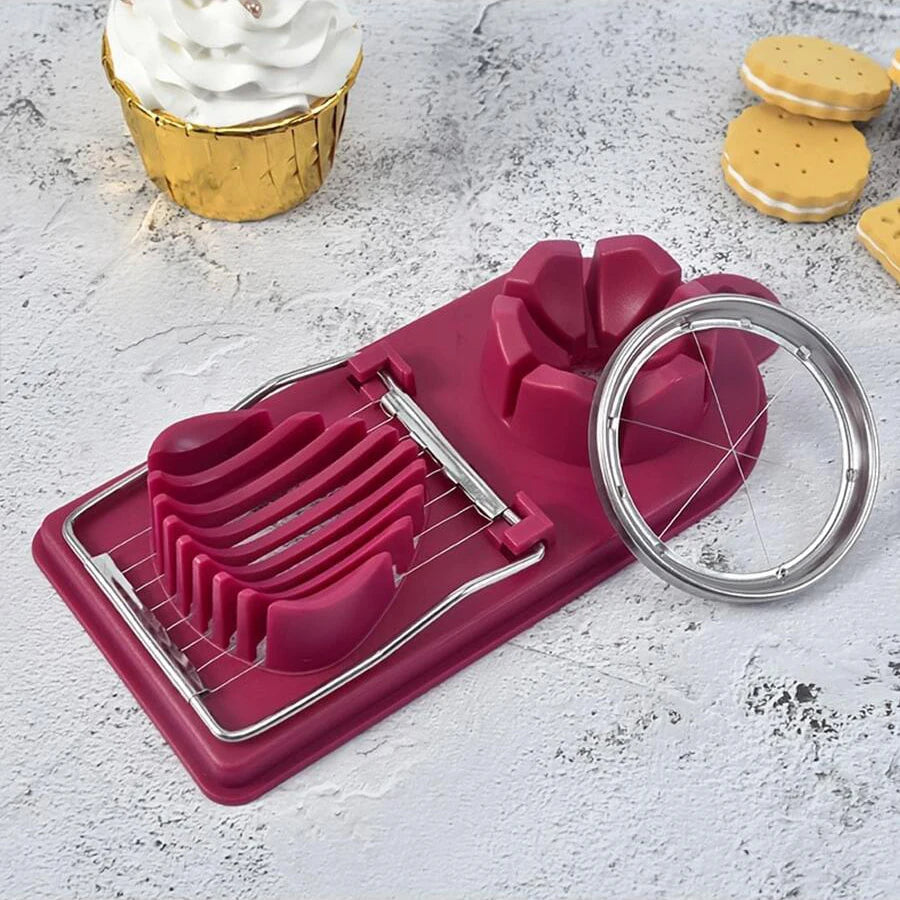Multifunctional PP Base egg cutter 2 - in - 1
