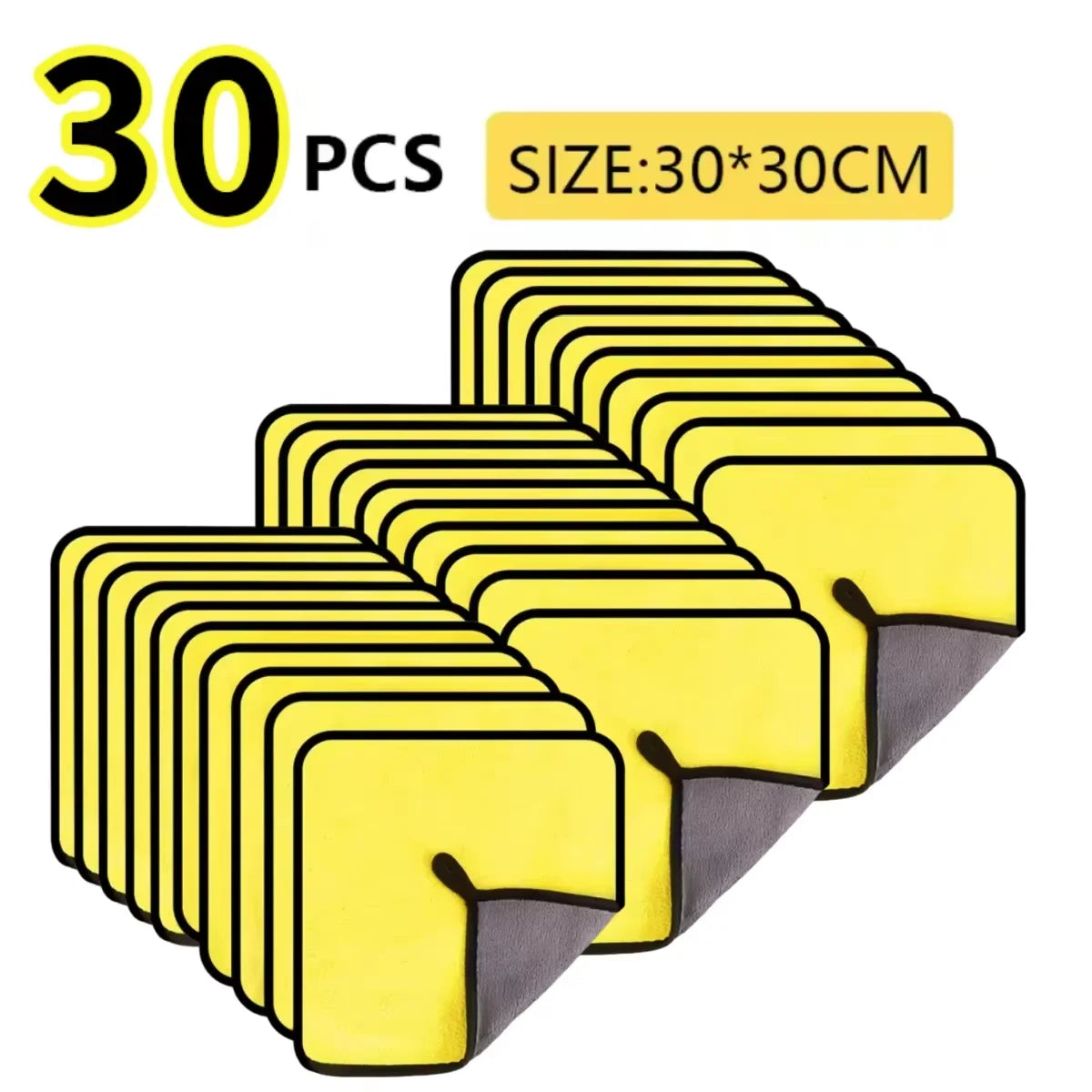 Microfiber Car Cleaning Cloth 30x60cm