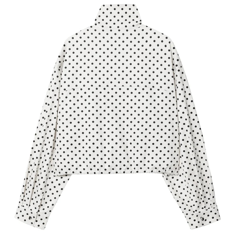 HXAO Polka Dot Bomber Jacket Women's Jackets Demi