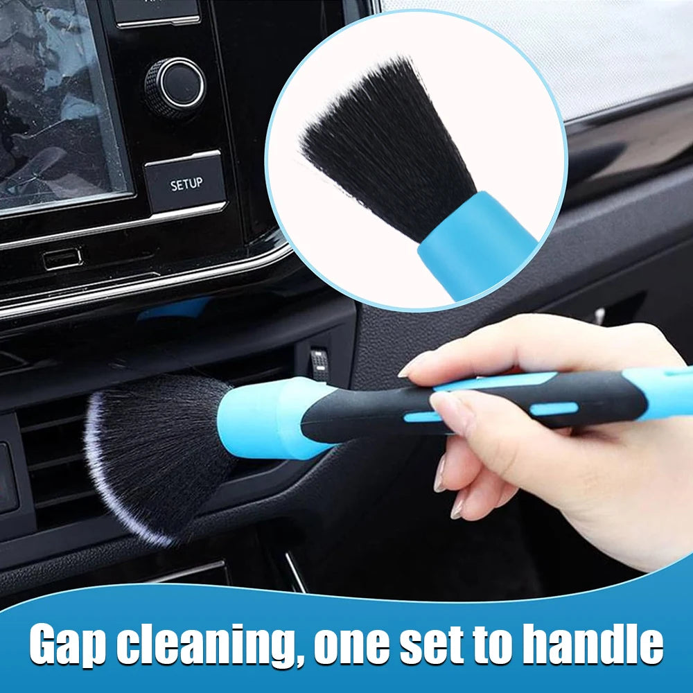Brosse de nettoyage pour jantes de roue et sortie d'air de climatiseur