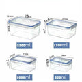 Sealed rectangular refrigerator storage box