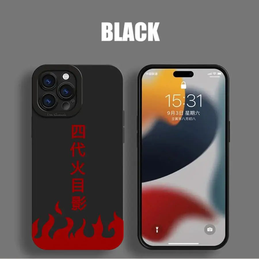 N - arutoS Namikazes LOGO Soft TPU Case for iPhone