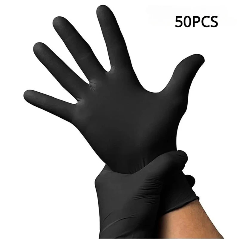 Disposable Black Nitrile Gloves Latex Free