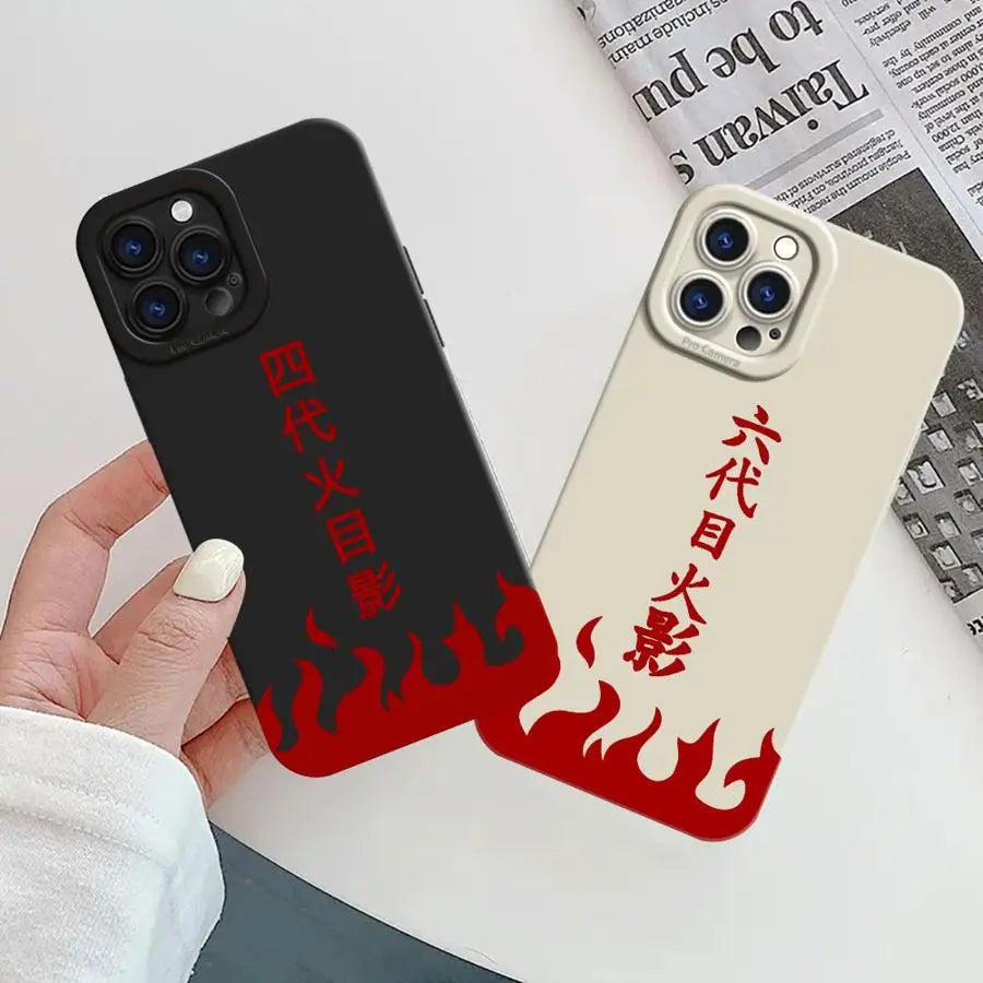 N - arutoS Namikazes LOGO Soft TPU Case for iPhone