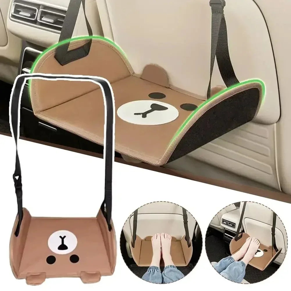 Portable Car Travel Foot Rest Mat Adjustable