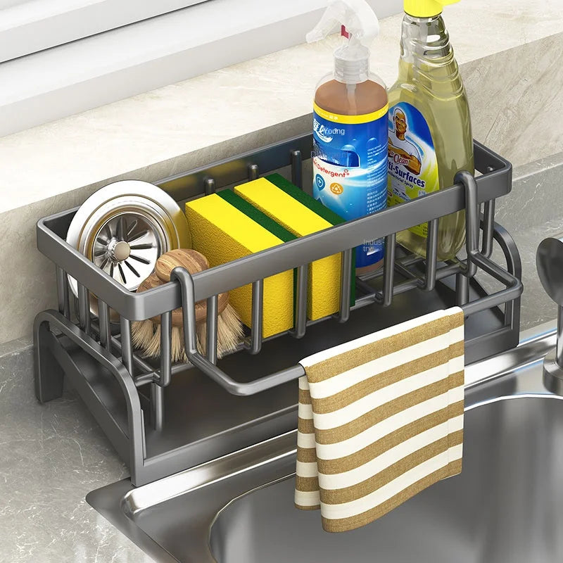 Kitchen Shelf Cleaning Cloth Storage Draining